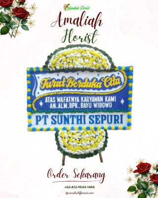 Papan Bunga Duka di Bermani Ulu