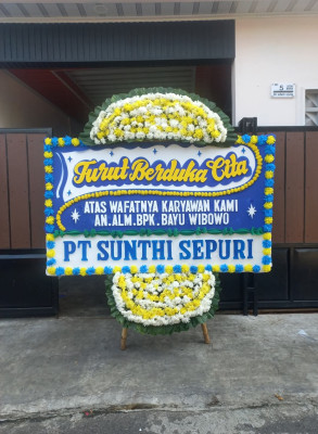 Papan Bunga Duka di Bermani Ulu