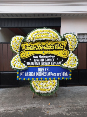 Papan Bunga Duka di Bermani Ulu