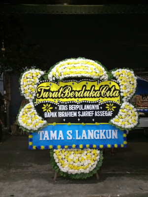 Papan Bunga Duka di Bermani Ulu