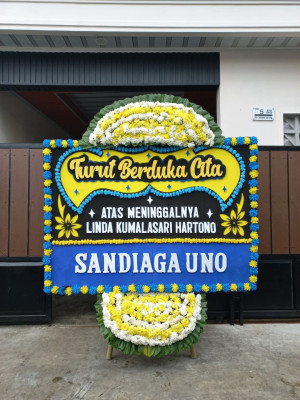 Papan Bunga Duka di Bermani Ulu